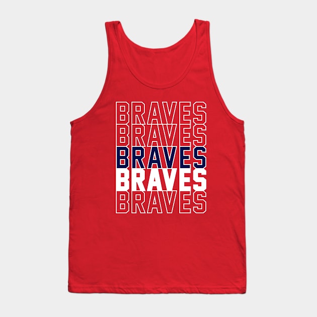 BRAVES Tank Top by Throwzack